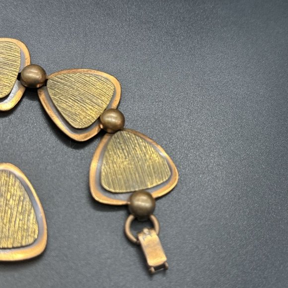 VINTAGE COPPERCRAFT BRACELET AND EARRING SET-EXCELLENT - Picture 4 of 5